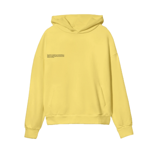 Pangaia Lightweight Recycled Cotton Hoodie Saffron Yellow