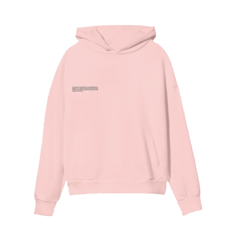 Pangaia Lightweight Recycled Cotton Hoodie Rose Quartz