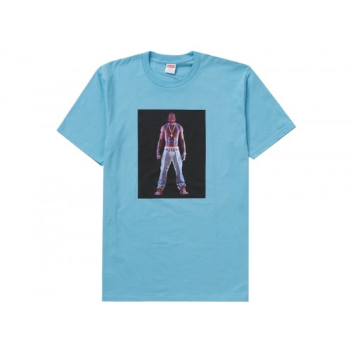 Supreme Tupac Hologram Tee Light Slate