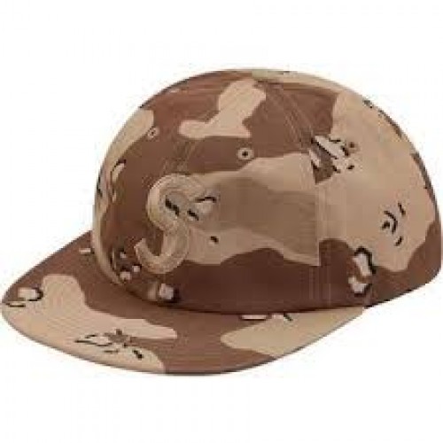 Supreme S Logo Camo Cap