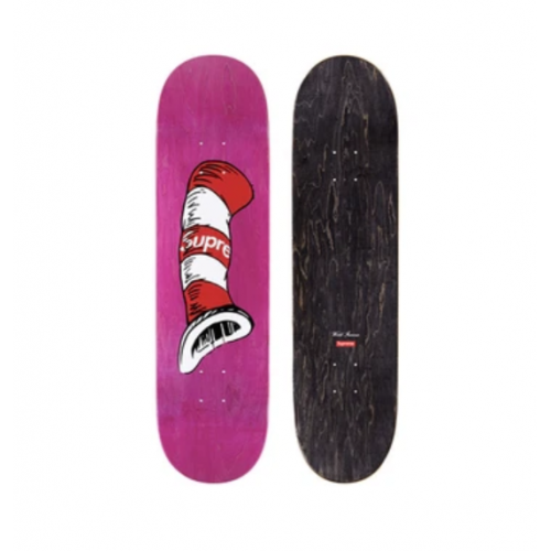 Supreme Cat in The Hat Skate Deck Pink