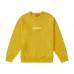 Supreme Box Logo Crew Neck Mustard 