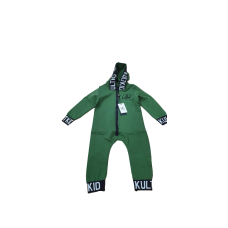 KULT HOODED BABY ONE PIECE JUNGLE GREEN
