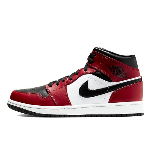 Air Jordan 1 Mid Chicago Black Toe