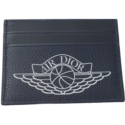 Air Jordan X Dior Card Holder Navy Blue 