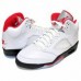 Air Jordan 5 Fire Red 2020 Silver Tongue