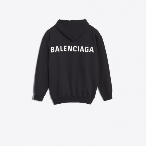 Balenciaga Black Hoodie Logo 