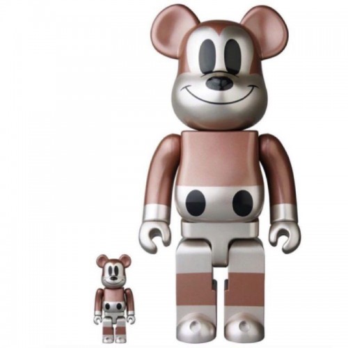 Undefeated Mickey Mouse Bearbrick 400% 100% Medicom be@rbrick 