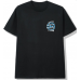 ASSC X Fragment Black Tee Blue logo