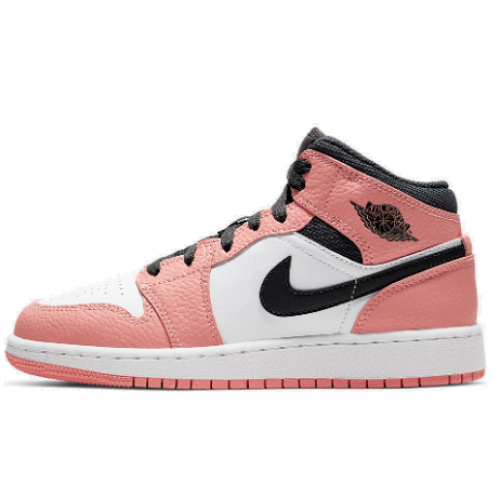 Air Jordan 1 Mid Pink Quartz  (GS )