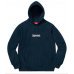 Supreme Box Logo Bandana Hoodie Navy