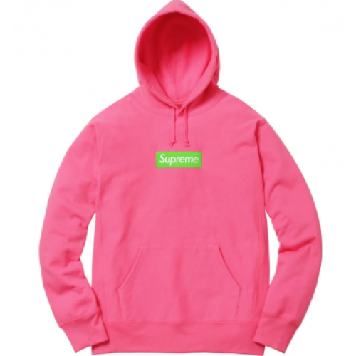 Supreme Box Logo Hoodie Pink FW17