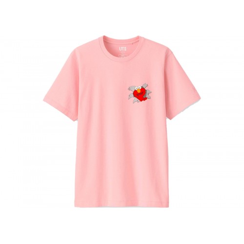 Kaws x Uniqlo x SS Elmo Pink Tee