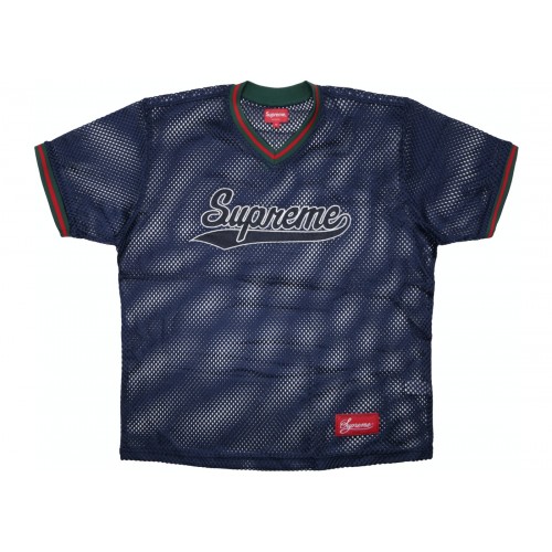 Supreme Mesh Baseball Blue Top