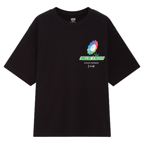 Billie Eilish x Murakami Logo Black Tee