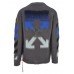 Off-White Off White Diagonal Brushed Sweater Grey