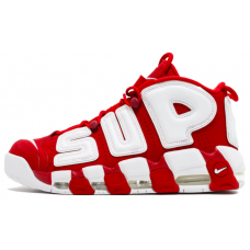 Air More Uptempo Supreme White Varsity Red