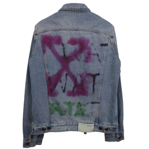 OffWhite Spray Arrows Denim Jacket