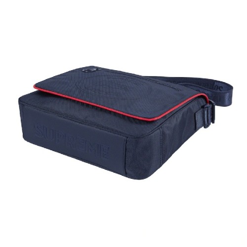 Supreme Lacoste Messenger Bag Navy Red