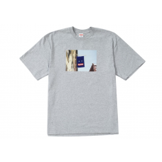 Supreme Grey Banner T-Shirt