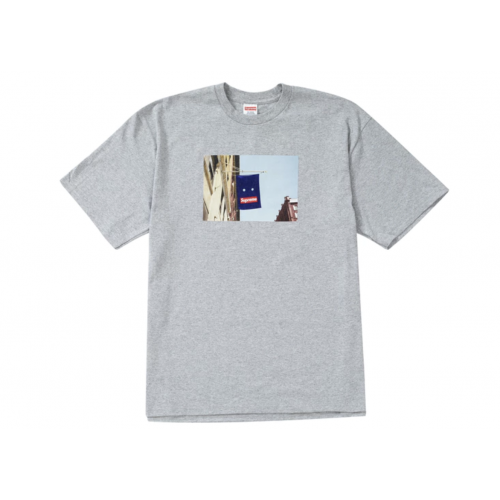 Supreme Grey Banner T-Shirt