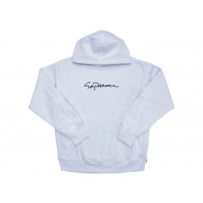 Supreme Scripted Hoodie Grey