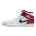 Air Jordan 1 Mid Red White Black 