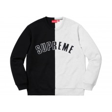 Supreme Split Crewneck Sweatshirt Black