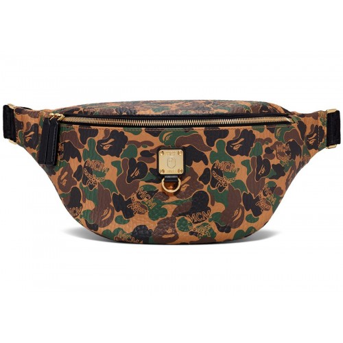 MCM X BAPE Belt Bag Camo