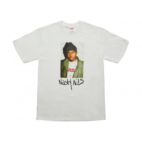 Supreme Nasty Nas White T