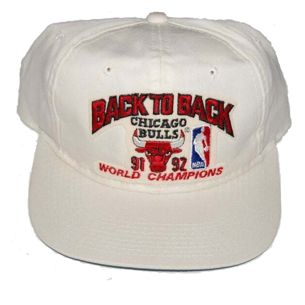 Vintage Chicago Bulls Back To Back World Champions Hat – Twisted Thrift