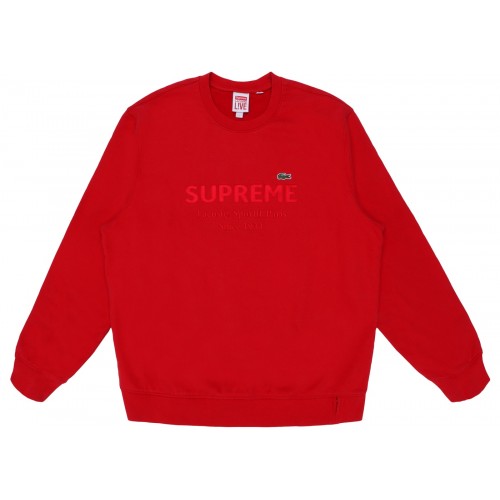 SUPREME X LACOSTE CREWNECK