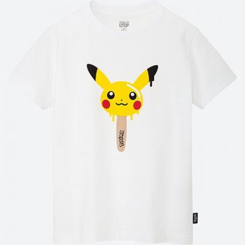 UNIQLO x POKEMON PIKAPOPSICLE WHITE TEE SS19