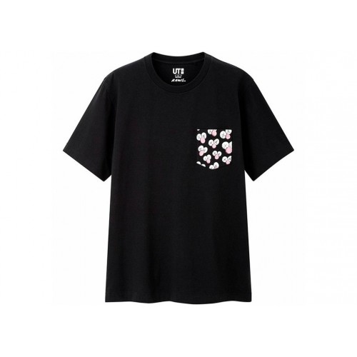 Kaws X Uniqlo UT Pocket Black T