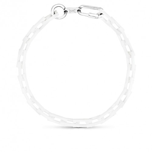 LV x Virgil White Ceramic Necklace