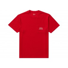 Supreme Waffle Pocket Tee Red