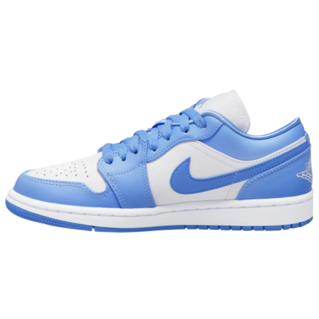 Air Jordan 1 Low UNC University Blue/White by Youbetterfly