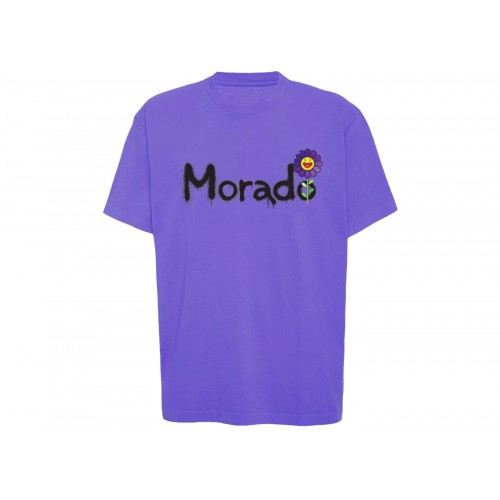 J Balvin Morado x Takashi Murakami Script Tee Purple