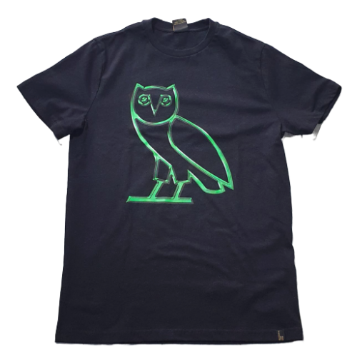 OVO Liquid Metal Green Owl Tee 