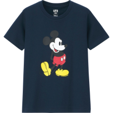 Uniqlo X Disney Mickey Stands Tee Blue