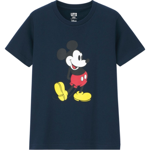 Uniqlo X Disney Mickey Stands Tee Blue