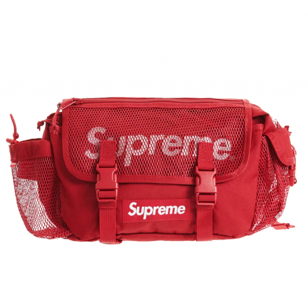 Supreme Mesh Waist Bag Red SS20 by Youbetterfly