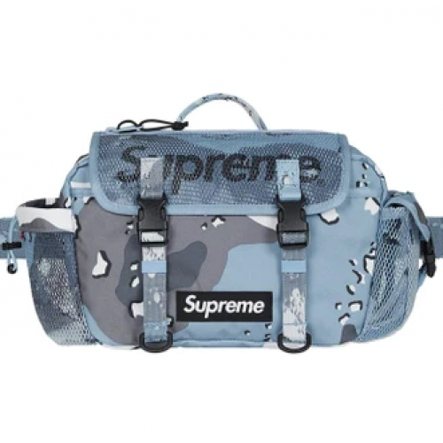 Supreme Mesh Waist Bag Camo Blue SS20