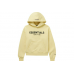 Fear of God Essentials Kids Exclusive Logo-Print Cotton-Blend Jersey Hoodie Cream