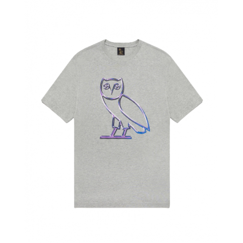 OVO Liquid Metal Owl Tee Grey