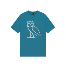 OVO Liquid Metal Owl Tee Blue