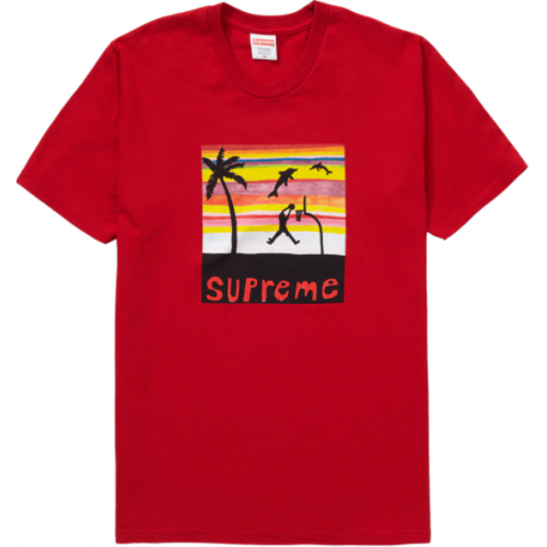 Supreme Dunk Tee Red