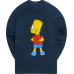 Kith x The Simpsons Bart Intarsia Sweater Navy