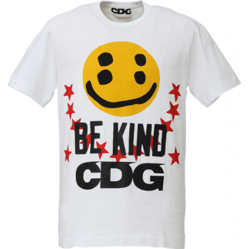 Cactus Plant Flea Market x CDG Smiley Face Be Kind White Tee