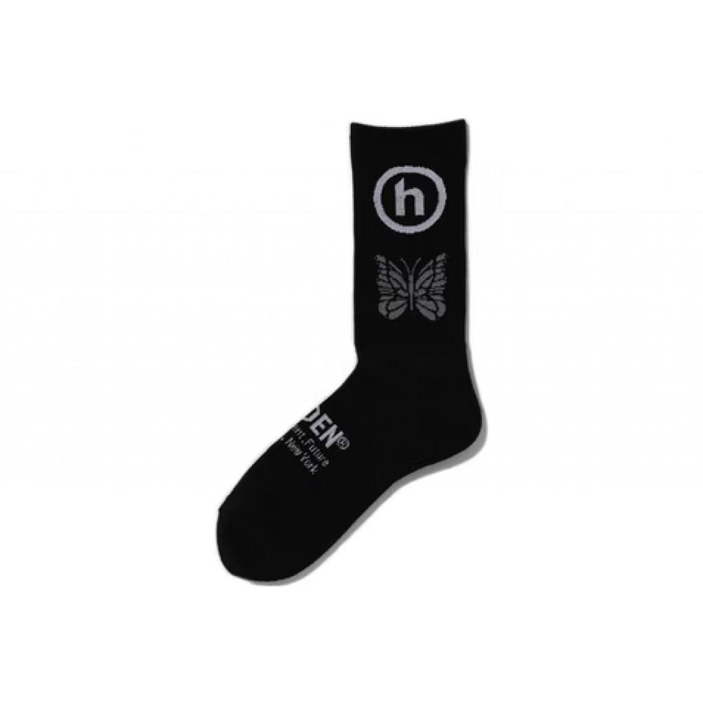 Hidden NY x Needles Jacquard Socks Black By Youbetterfly